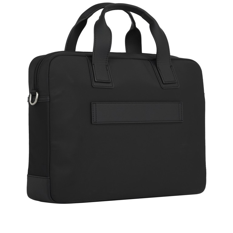 Aktentasche Elevated Computer Bag mit Laptopfach 15.6 Zoll Black, Farbe: schwarz, Marke: Tommy Hilfiger, EAN: 8720645289630, Abmessungen in cm: 40x30x9, Bild 2 von 4