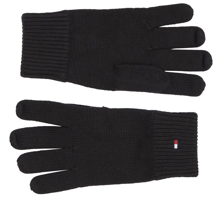 Handschuh Essential Knitted Gloves Größe ONE-SIZE Black, Farbe: schwarz, Marke: Tommy Hilfiger, EAN: 8720642130317, Bild 2 von 4