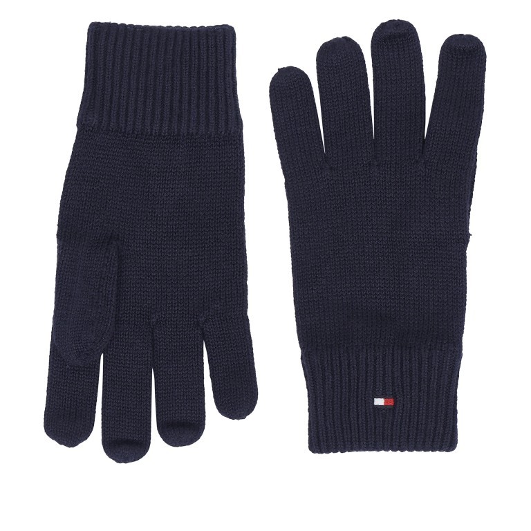 Handschuh Essential Knitted Gloves Größe ONE-SIZE Space Blue, Farbe: blau/petrol, Marke: Tommy Hilfiger, EAN: 8720642130300, Bild 1 von 4