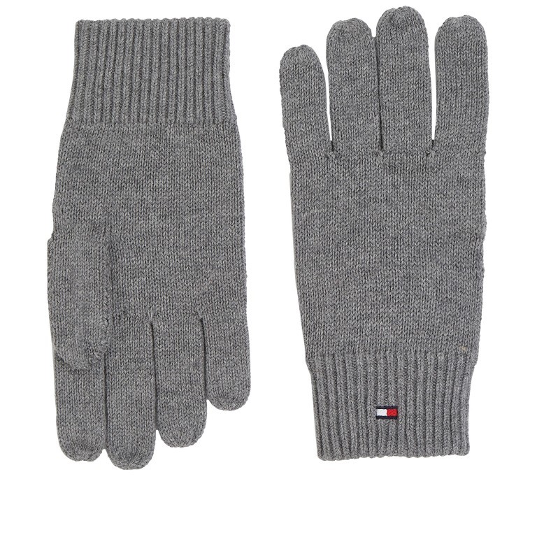Handschuh Essential Knitted Gloves Größe ONE-SIZE Mid Grey Heather, Farbe: grau, Marke: Tommy Hilfiger, EAN: 8720642130423, Bild 1 von 4