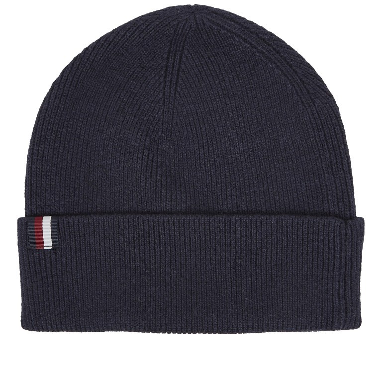 Mütze Uptown Wool Beanie Space Blue, Farbe: blau/petrol, Marke: Tommy Hilfiger, EAN: 8720645292746, Bild 2 von 3