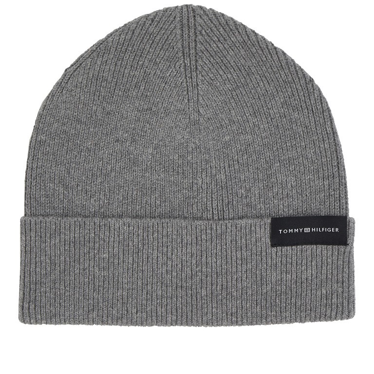 Mütze Uptown Wool Beanie Grey Melange, Farbe: grau, Marke: Tommy Hilfiger, EAN: 8720645291428, Bild 1 von 3