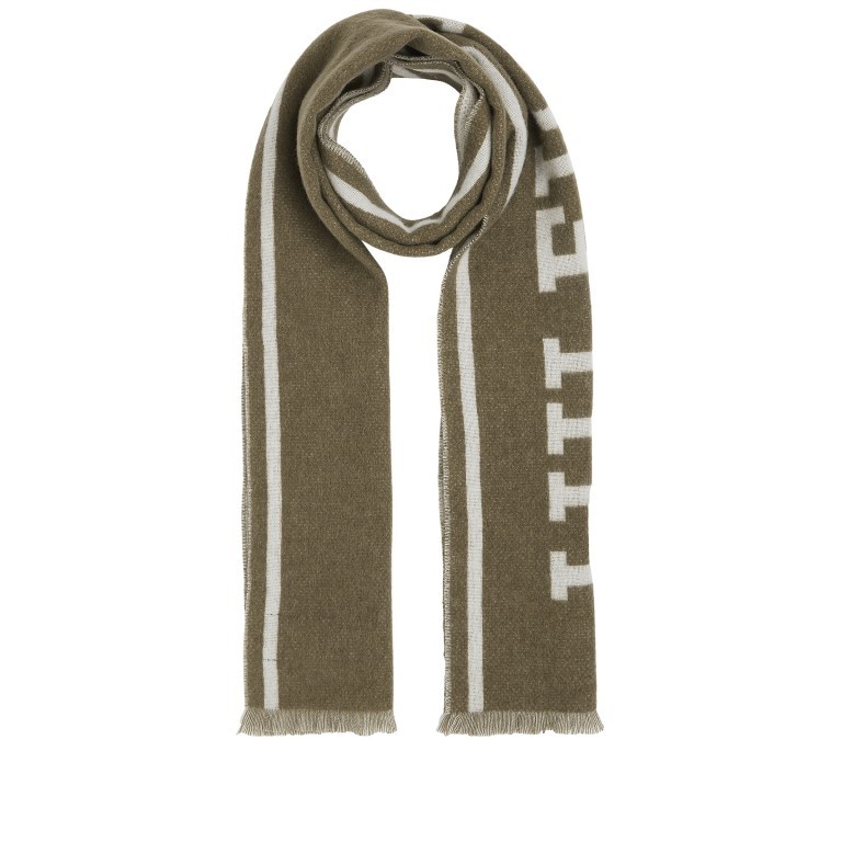 Schal Monotype Scarf Army Green, Farbe: taupe/khaki, Marke: Tommy Hilfiger, EAN: 8720645289944, Abmessungen in cm: 28x190x0, Bild 1 von 3