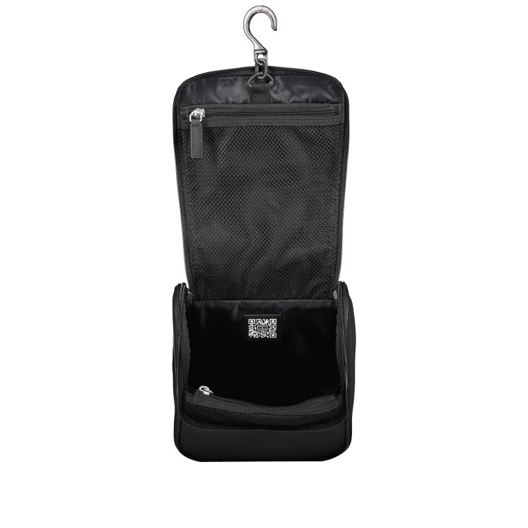 Kulturbeutel Elevated Washbag zum Aufhängen Black, Farbe: schwarz, Marke: Tommy Hilfiger, EAN: 8720645286820, Abmessungen in cm: 18x21x9.5, Bild 3 von 4