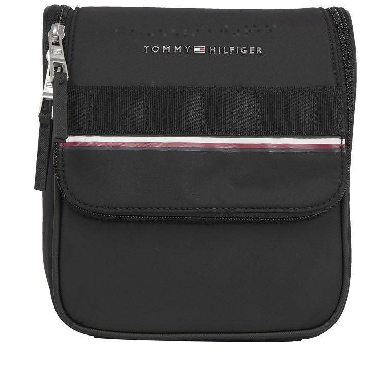 Kulturbeutel Elevated Washbag zum Aufhängen Black, Farbe: schwarz, Marke: Tommy Hilfiger, EAN: 8720645286820, Abmessungen in cm: 18x21x9.5, Bild 1 von 4