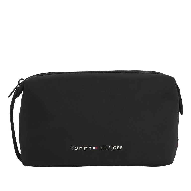 Kulturbeutel Skyline Washbag Black, Farbe: schwarz, Marke: Tommy Hilfiger, EAN: 8720645291312, Abmessungen in cm: 24x15x11.5, Bild 1 von 2