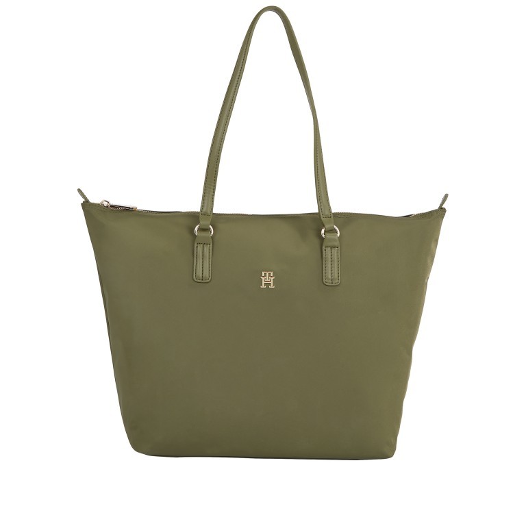 Shopper Poppy Tote Bag Putting Green, Farbe: grün/oliv, Marke: Tommy Hilfiger, EAN: 8720645304692, Abmessungen in cm: 46.5x31.5x14, Bild 1 von 4
