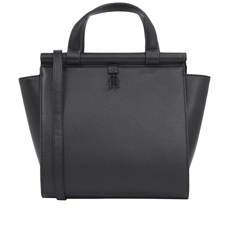 Handtasche Feminine Small Tote Black, Farbe: schwarz, Marke: Tommy Hilfiger, EAN: 8720645298823, Abmessungen in cm: 23x23.5x11, Bild 1 von 4