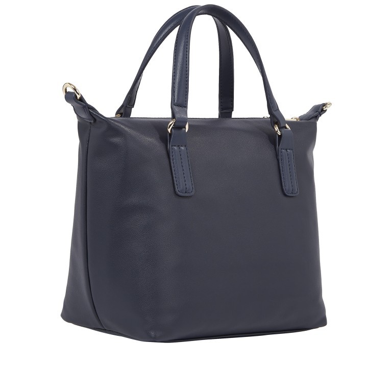 Handtasche Poppy Plus Small Tote Space Blue, Farbe: blau/petrol, Marke: Tommy Hilfiger, EAN: 8720645283485, Abmessungen in cm: 28x22x15, Bild 2 von 4