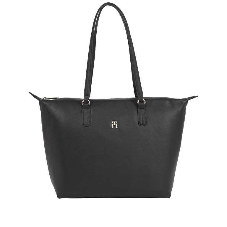 Shopper Poppy Plus Tote Bag Black, Farbe: schwarz, Marke: Tommy Hilfiger, EAN: 8720645283188, Abmessungen in cm: 45x31.5x14, Bild 1 von 4