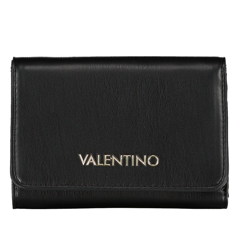 Geldbörse Chamonix Nero, Farbe: schwarz, Marke: Valentino Bags, EAN: 8054942122414, Abmessungen in cm: 15x10.2x3.5, Bild 1 von 4