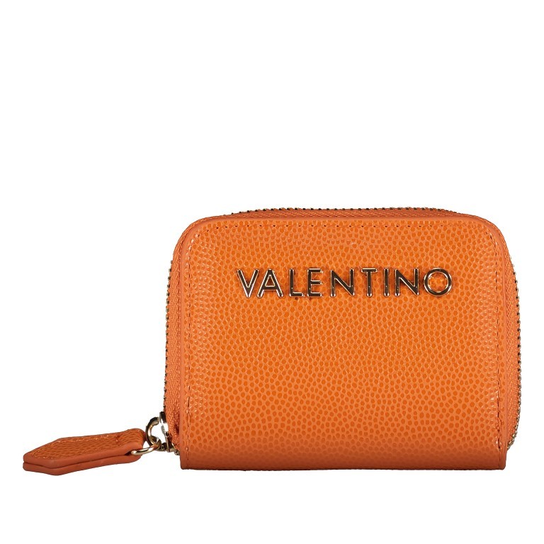 Geldbörse Divina Arancio, Farbe: orange, Marke: Valentino Bags, EAN: 8054942005847, Abmessungen in cm: 10x8x2, Bild 1 von 4