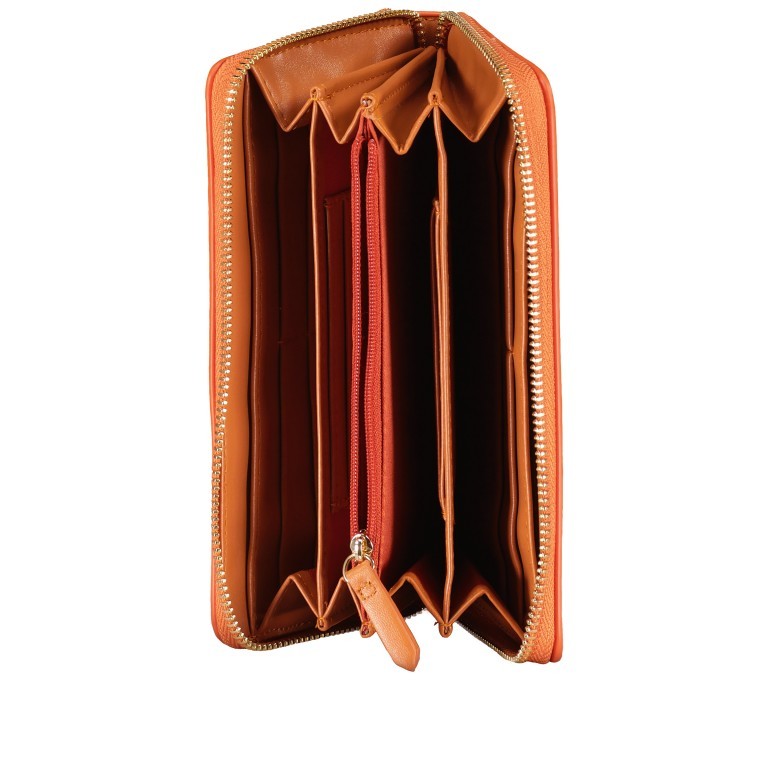 Geldbörse Divina Arancio, Farbe: orange, Marke: Valentino Bags, EAN: 8054942005885, Abmessungen in cm: 19x10x2.5, Bild 4 von 4
