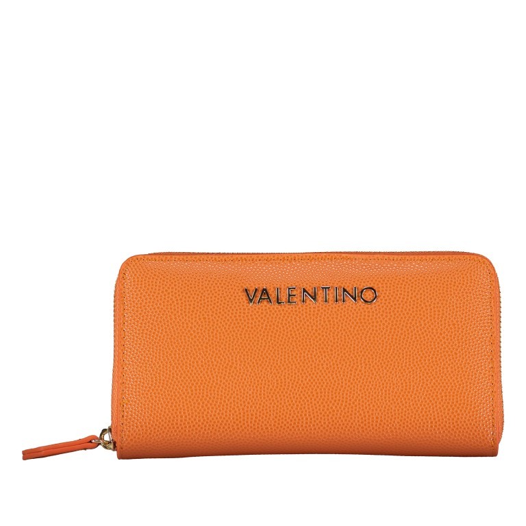 Geldbörse Divina Arancio, Farbe: orange, Marke: Valentino Bags, EAN: 8054942005885, Abmessungen in cm: 19x10x2.5, Bild 1 von 4