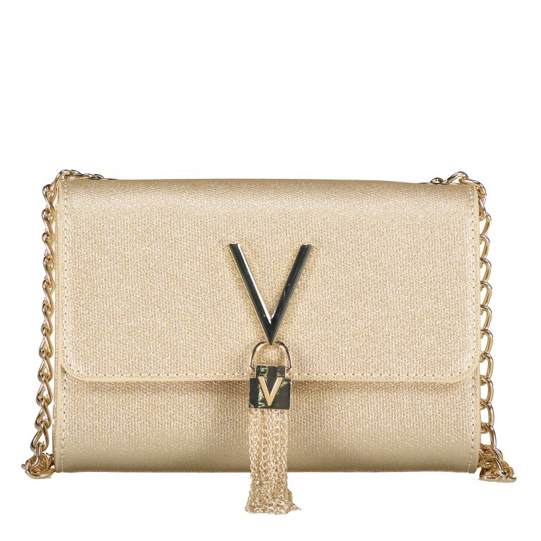 Umhängetasche Divina GLI Oro, Farbe: metallic, Marke: Valentino Bags, EAN: 8054942131997, Abmessungen in cm: 17x11x5.5, Bild 1 von 6