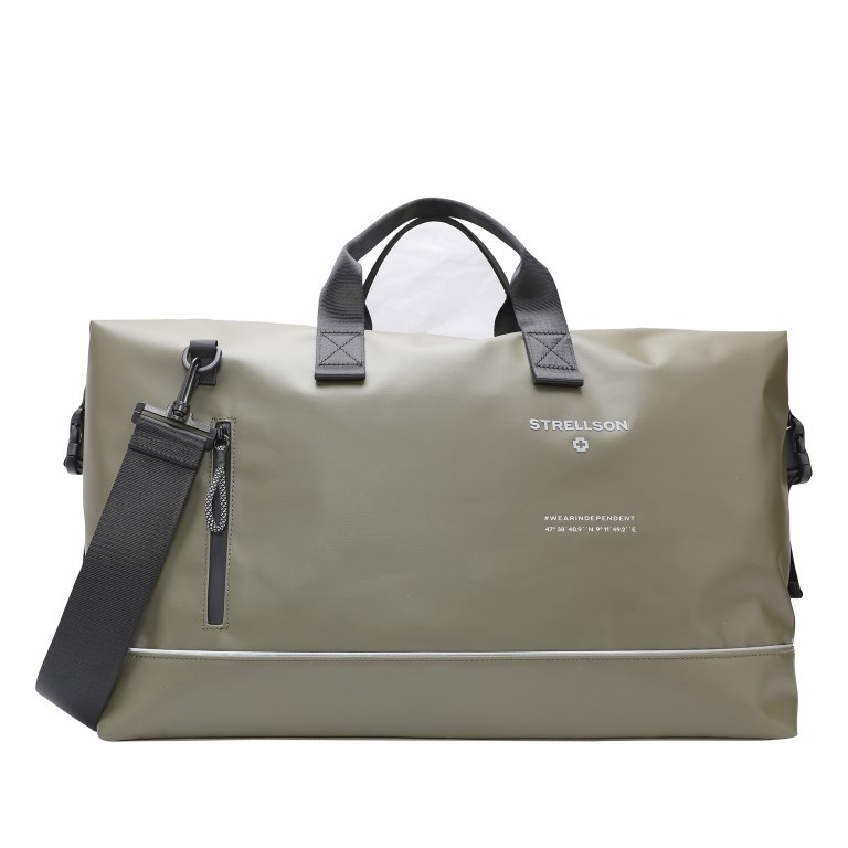 Reisetasche Stockwell 2.0 Weekender Landon MHZ Khaki, Farbe: grün/oliv, Marke: Strellson, EAN: 4053533988778, Abmessungen in cm: 50x30x21.5, Bild 1 von 7