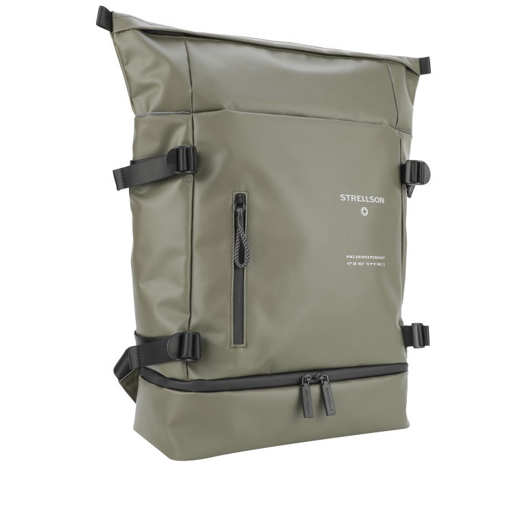 Rucksack Stockwell 2.0 Backpack Sebastian LVZ Khaki, Farbe: grün/oliv, Marke: Strellson, EAN: 4053533988655, Bild 2 von 6