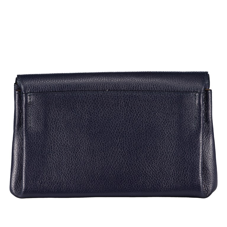 Umhängetasche mit zwei Schulterriemen Dunkelblau, Farbe: blau/petrol, Marke: Hausfelder Manufaktur, EAN: 4065646016972, Abmessungen in cm: 27.5x16x12, Bild 3 von 6