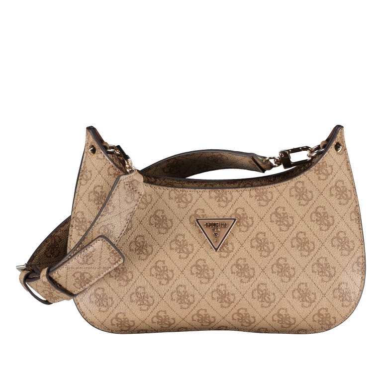 Beuteltasche Meridian 4g-logo Latte, Farbe: cognac, Marke: Guess, EAN: 0190231763857, Abmessungen in cm: 26.5x18x8, Bild 1 von 6