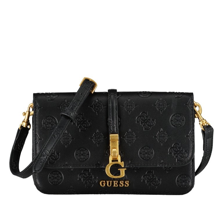 Umhängetasche James Black Logo, Farbe: schwarz, Marke: Guess, EAN: 0190231791423, Abmessungen in cm: 20x12.5x6.5, Bild 1 von 6