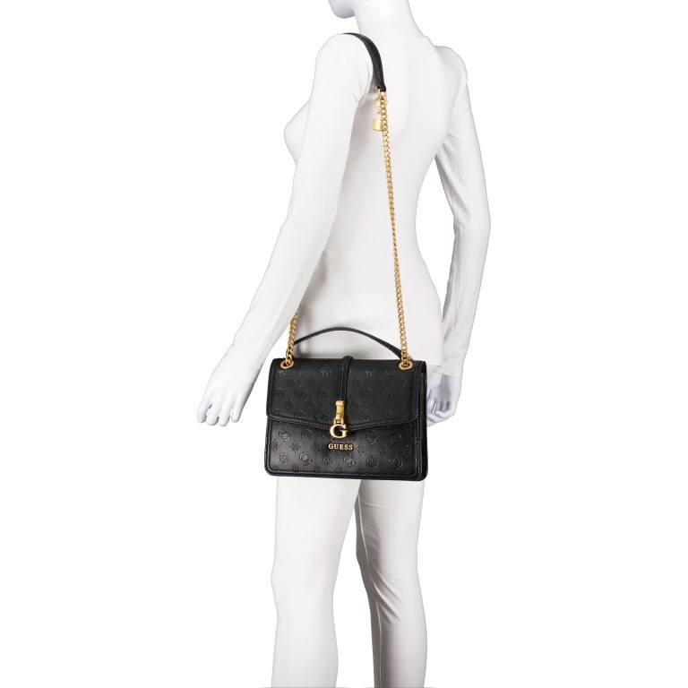 Umhängetasche James Black Logo, Farbe: schwarz, Marke: Guess, EAN: 0190231791188, Abmessungen in cm: 28x20x4.5, Bild 5 von 7