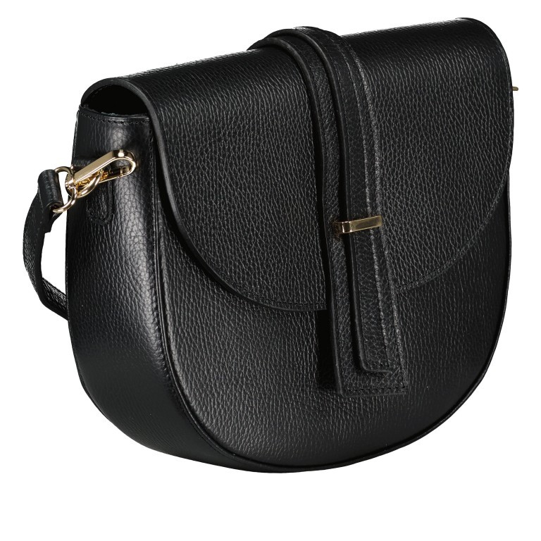 Satteltasche Schwarz, Farbe: schwarz, Marke: Hausfelder Manufaktur, EAN: 4065646017382, Abmessungen in cm: 28x20x7.5, Bild 2 von 8