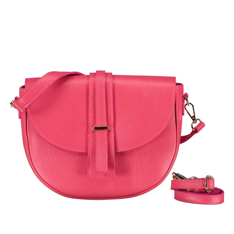 Satteltasche Pink, Farbe: rosa/pink, Marke: Hausfelder Manufaktur, EAN: 4065646017405, Abmessungen in cm: 28x20x7.5, Bild 1 von 8