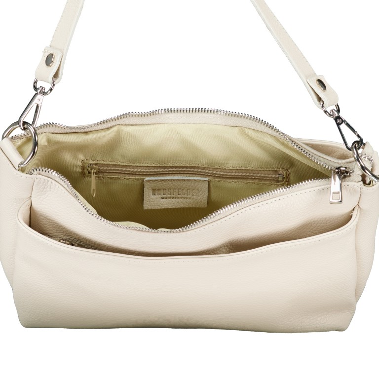 Umhängetasche Beige, Farbe: beige, Marke: Hausfelder Manufaktur, EAN: 4065646017443, Abmessungen in cm: 27x17x11, Bild 8 von 8