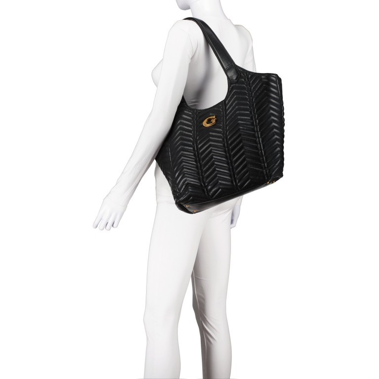 Shopper Lovide Black, Farbe: schwarz, Marke: Guess, EAN: 0190231763154, Abmessungen in cm: 31x31x10, Bild 4 von 5