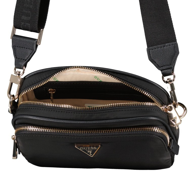 Umhängetasche Eco Gemma Black, Farbe: schwarz, Marke: Guess, EAN: 0190231686828, Abmessungen in cm: 20x13x6, Bild 6 von 6