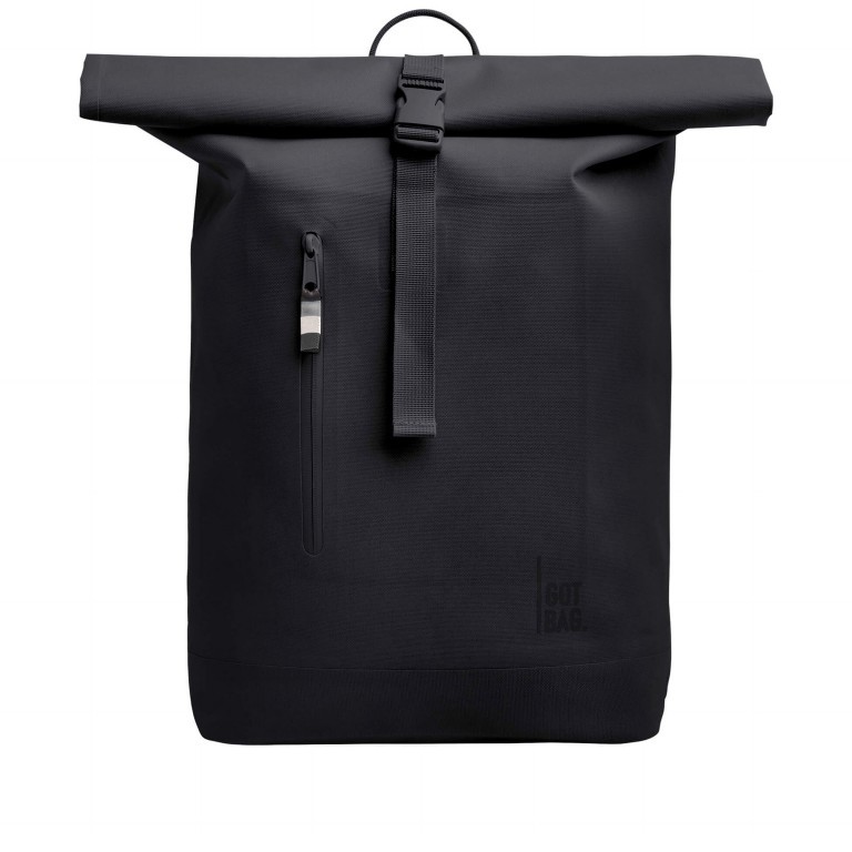 Rucksack Rolltop Lite Monochrome Black, Farbe: schwarz, Marke: Got Bag, EAN: 4260483884702, Abmessungen in cm: 32x42x15, Bild 1 von 8
