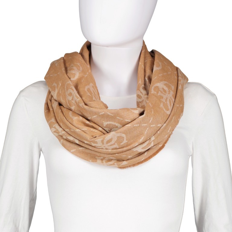 Schal Latte Logo, Farbe: beige, Marke: Guess, EAN: 7622336910803, Bild 3 von 3