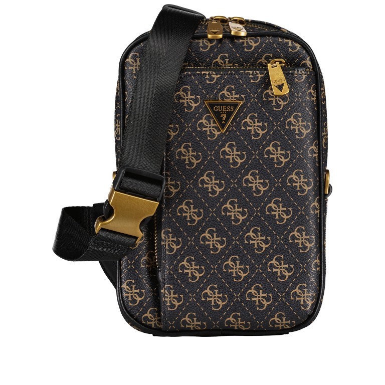 Umhängetasche Vezzola Eco Sling Bag Brown Ochre, Farbe: braun, Marke: Guess, EAN: 7622336918595, Abmessungen in cm: 15x23x4, Bild 1 von 5