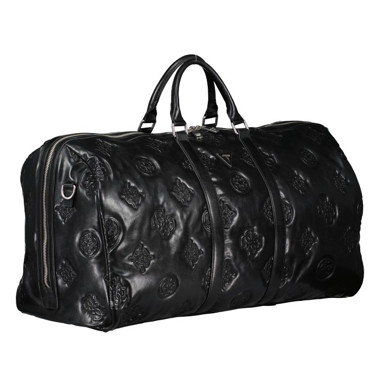 Reisetasche Puffed Weekender L Peony Black, Farbe: schwarz, Marke: Guess, EAN: 7622336921052, Abmessungen in cm: 60x31x28, Bild 2 von 4