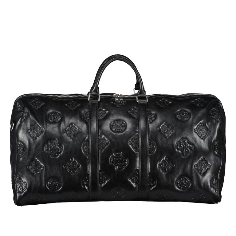 Reisetasche Puffed Weekender L Peony Black, Farbe: schwarz, Marke: Guess, EAN: 7622336921052, Abmessungen in cm: 60x31x28, Bild 3 von 4