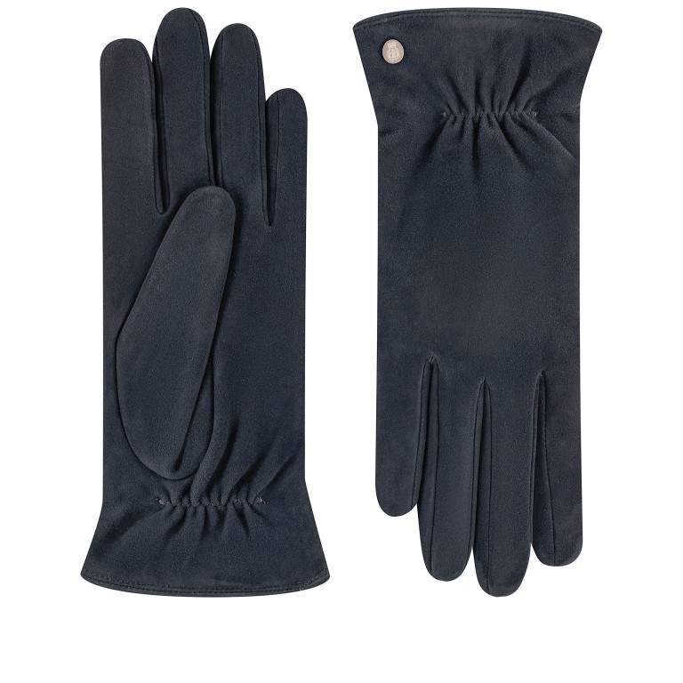 Handschuhe Straßburg Damen Veloursleder Größe 7 Classic Navy, Farbe: blau/petrol, Marke: Roeckl, EAN: 4053071115971, Bild 1 von 1