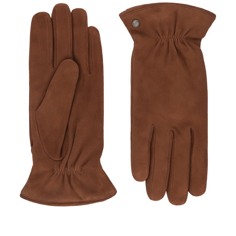 Handschuhe Straßburg Damen Veloursleder Größe 7,5 Saddlebrown, Farbe: braun, Marke: Roeckl, EAN: 4053071080941, Bild 1 von 1