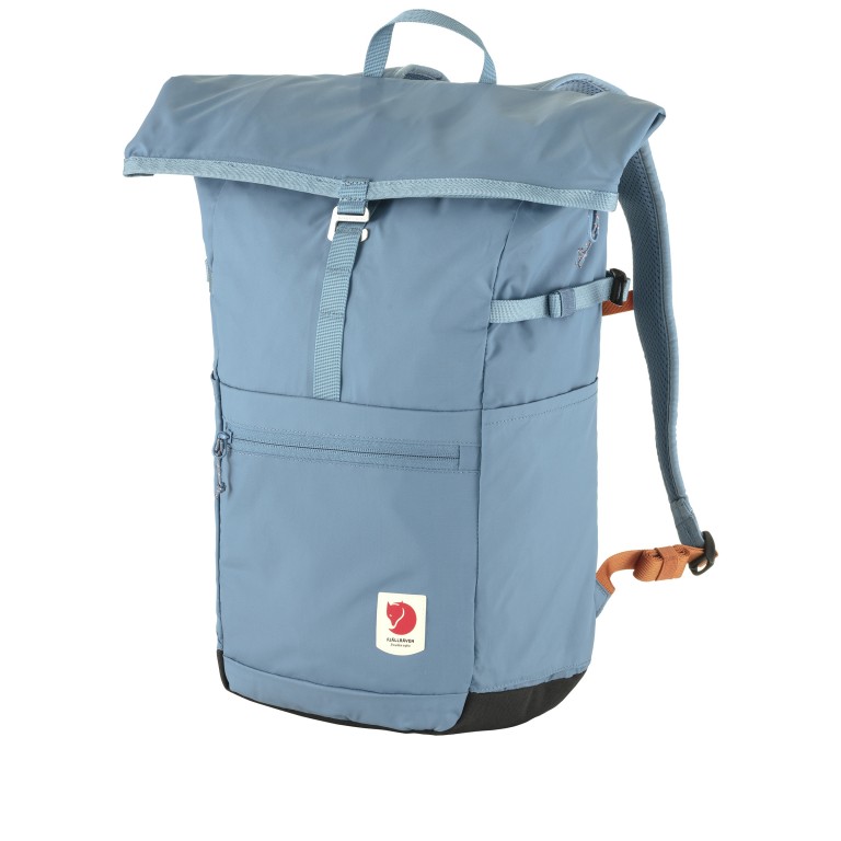 Rucksack High Coast Foldsack Volumen 24 Liter Dawn Blue, Farbe: blau/petrol, Marke: Fjällräven, EAN: 7323450925338, Abmessungen in cm: 26x45x20, Bild 2 von 11