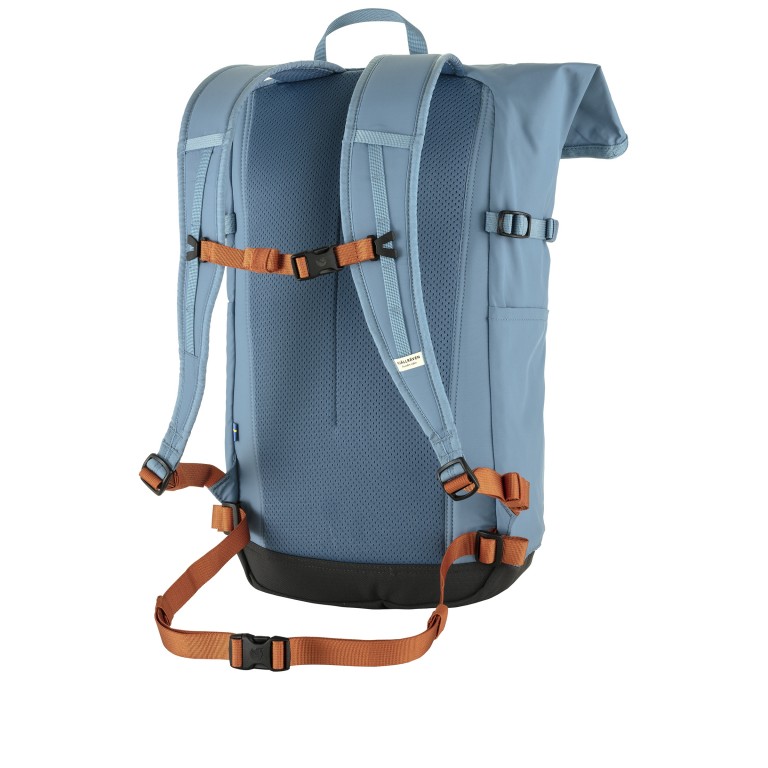 Rucksack High Coast Foldsack Volumen 24 Liter Dawn Blue, Farbe: blau/petrol, Marke: Fjällräven, EAN: 7323450925338, Abmessungen in cm: 26x45x20, Bild 3 von 11