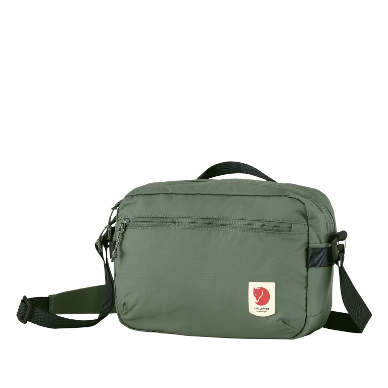 Umhängetasche / Gürteltasche High Coast Crossbody Patina Green, Farbe: grün/oliv, Marke: Fjällräven, EAN: 7323450899158, Abmessungen in cm: 24x16x7, Bild 2 von 8