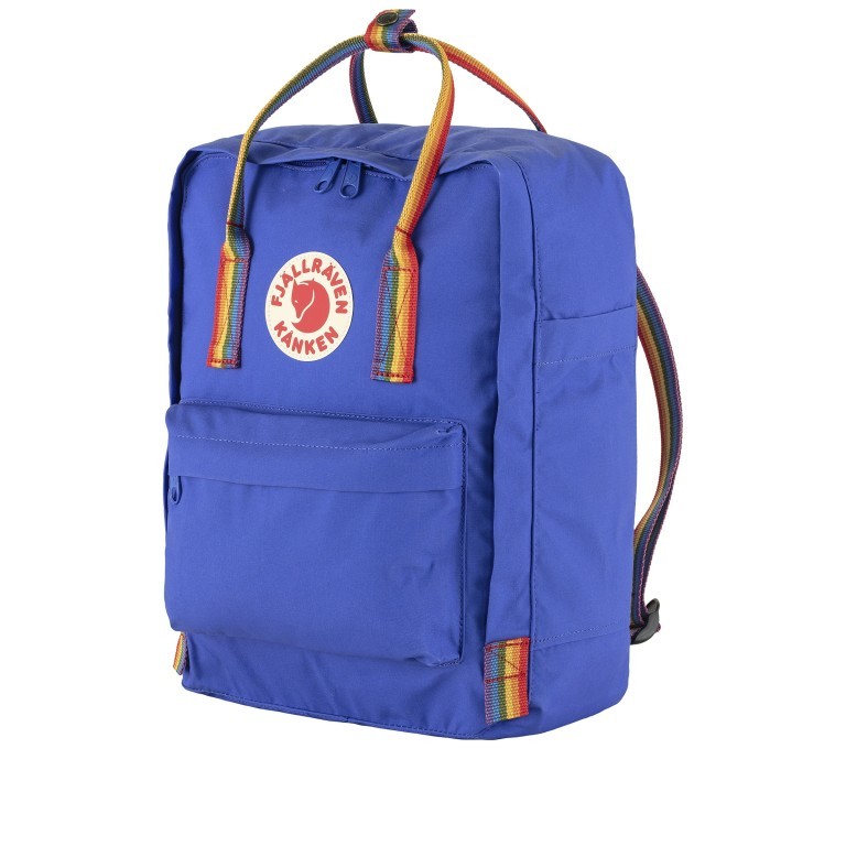 Rucksack Kånken Rainbow Cobalt Blue, Farbe: blau/petrol, Marke: Fjällräven, EAN: 7323450925512, Abmessungen in cm: 27x38x13, Bild 2 von 11