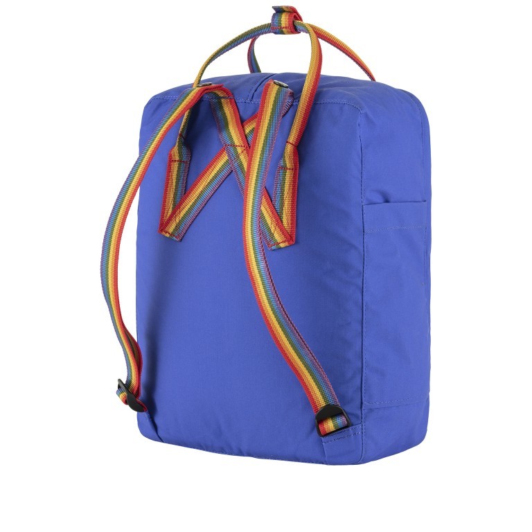 Rucksack Kånken Rainbow Cobalt Blue, Farbe: blau/petrol, Marke: Fjällräven, EAN: 7323450925512, Abmessungen in cm: 27x38x13, Bild 3 von 11