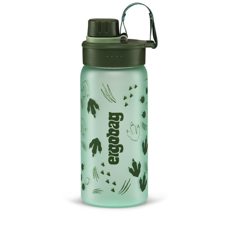 Trinkflasche Volumen 0,55 Liter Dino, Farbe: grün/oliv, Marke: Ergobag, EAN: 4057081153077, Bild 1 von 2