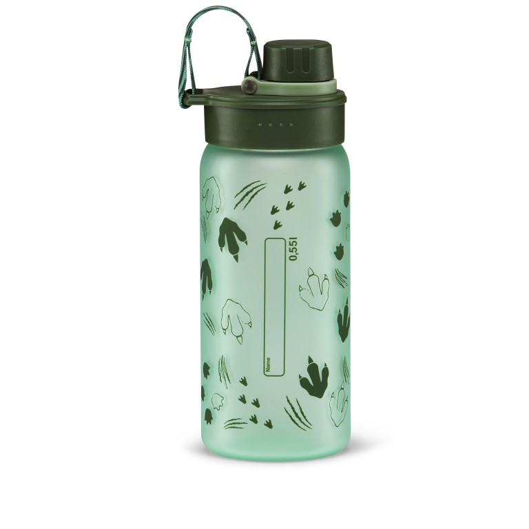 Trinkflasche Volumen 0,55 Liter Dino, Farbe: grün/oliv, Marke: Ergobag, EAN: 4057081153077, Bild 2 von 2