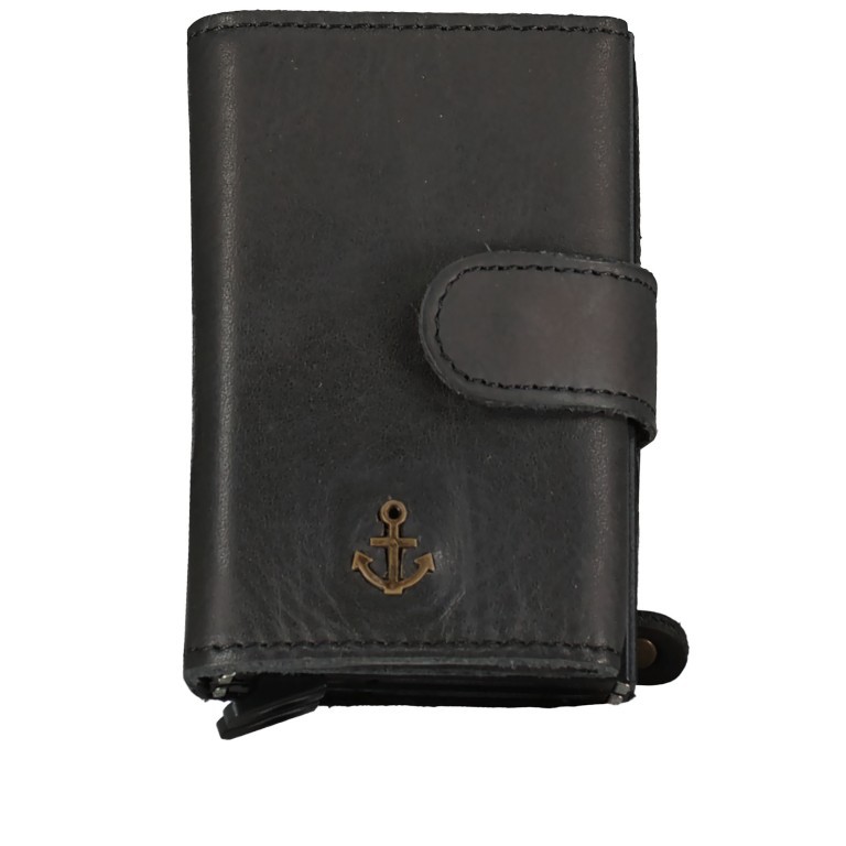 Mini-Geldbörse Anchor-Love Robin 2 SL-13247 Cardcase Dark Ash, Farbe: anthrazit, Marke: Harbour 2nd, EAN: 4046478063341, Abmessungen in cm: 6.5x10x2.5, Bild 1 von 4