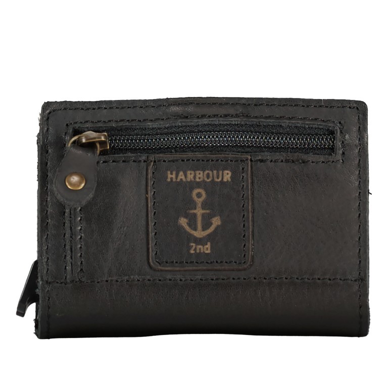 Mini-Geldbörse Anchor-Love Robin 2 SL-13247 Cardcase Dark Ash, Farbe: anthrazit, Marke: Harbour 2nd, EAN: 4046478063341, Abmessungen in cm: 6.5x10x2.5, Bild 3 von 4