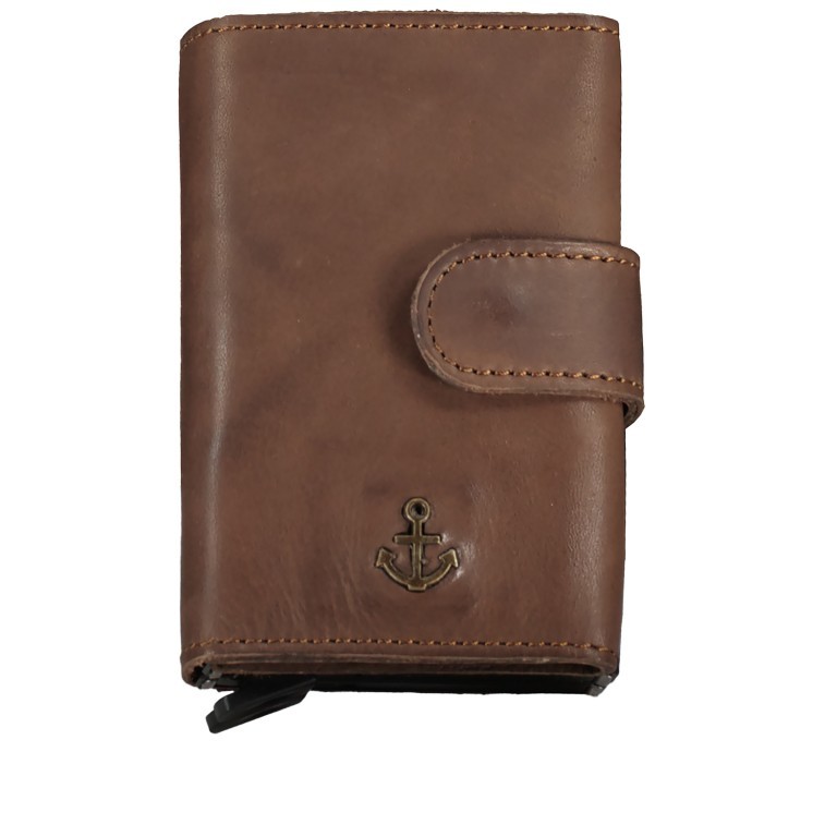 Mini-Geldbörse Anchor-Love Robin 2 SL-13247 Cardcase Chocolate Brown, Farbe: braun, Marke: Harbour 2nd, EAN: 4046478063372, Abmessungen in cm: 6.5x10x2.5, Bild 1 von 4