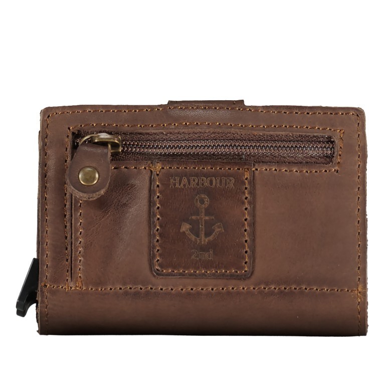 Mini-Geldbörse Anchor-Love Robin 2 SL-13247 Cardcase Chocolate Brown, Farbe: braun, Marke: Harbour 2nd, EAN: 4046478063372, Abmessungen in cm: 6.5x10x2.5, Bild 3 von 4