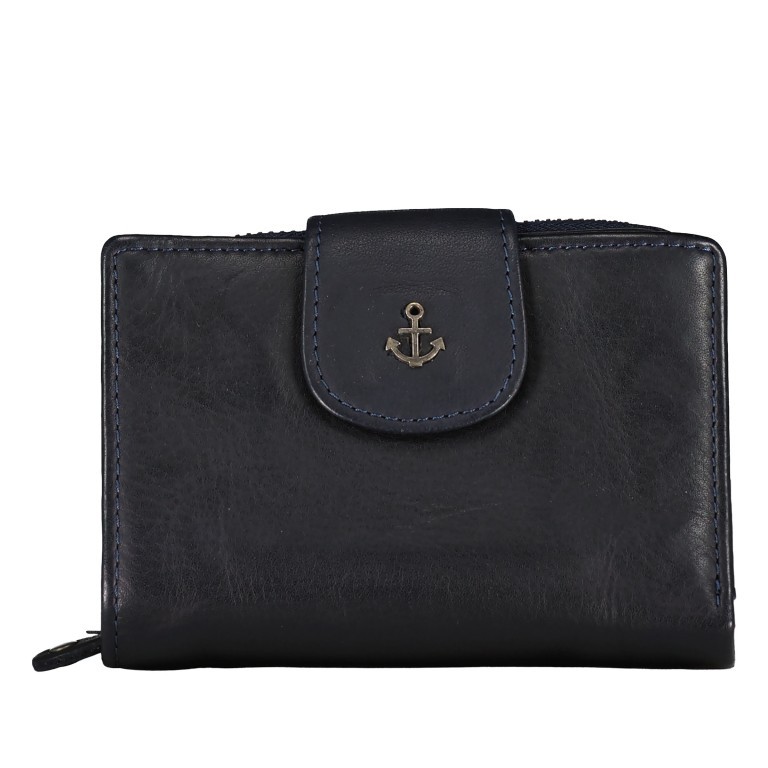 Geldbörse Anchor-Love Amy SL-13765 Midnight Navy, Farbe: blau/petrol, Marke: Harbour 2nd, EAN: 4046478068513, Abmessungen in cm: 12.7x9x2.5, Bild 1 von 5