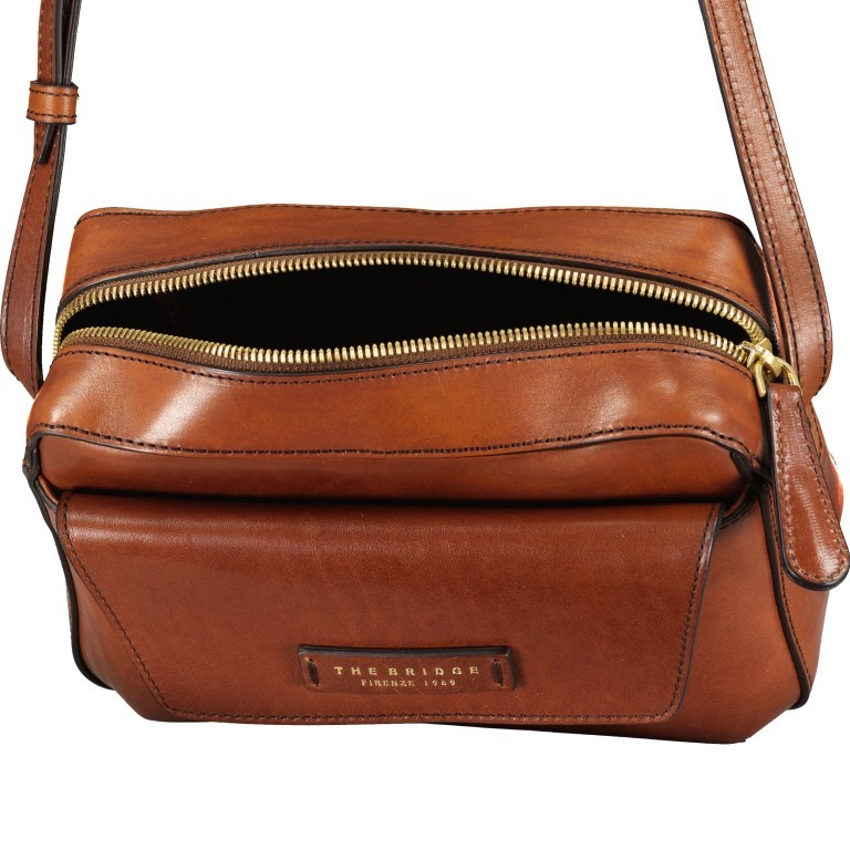 Umhängetasche Diana Camera Bag Marrone, Farbe: cognac, Marke: The Bridge, EAN: 8033748534911, Abmessungen in cm: 22x16x7, Bild 6 von 6